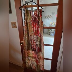 Subtle Luxury Multicolor Sleeveless Maxi Dress Small